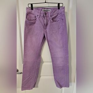 Mens lilac Express Rocco slim jeans